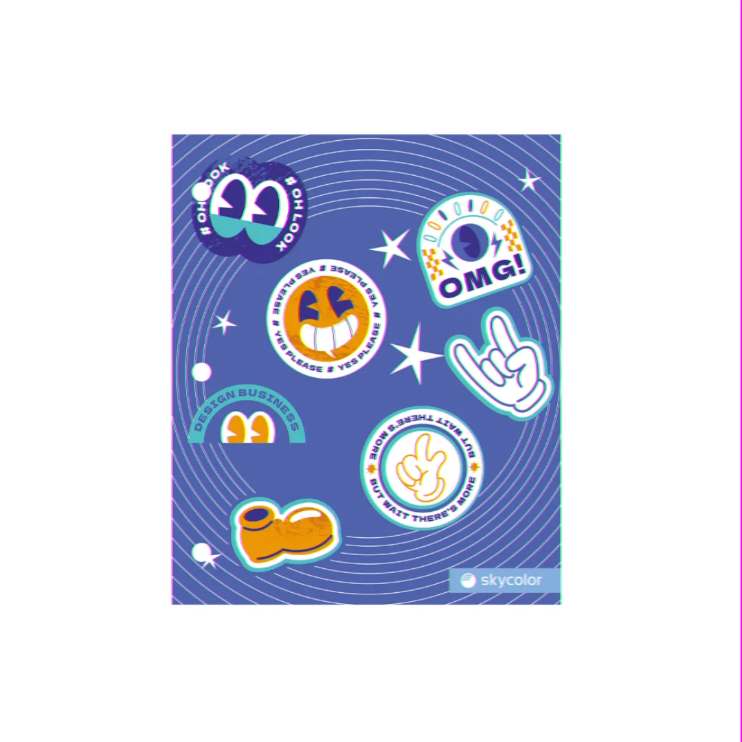 CARPETA SKYCOLOR NRO. 3 LOL AZUL
